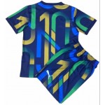 Brasilien Fodboldtrøjer Neymar Jr x Puma Børn 2021/22 Kort ærmer